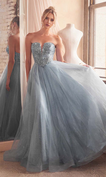 Strapless Tulle Ball Gown,Sweet 16 Dress,Princess Dress ,Y2459 –  Simplepromdress